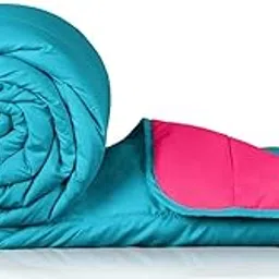 Zinnia Ultra Soft Microfibre Reversible Comforter- Single 150 X 230 Cm, Pink and Teal., 200 TC(Solid - Vibrant)-picture-10