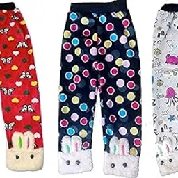 devil baby girls Winter Woollen Velvet Legging|Soft Winter Leggings (Multicolour)-(Pack of 03)-picture-43