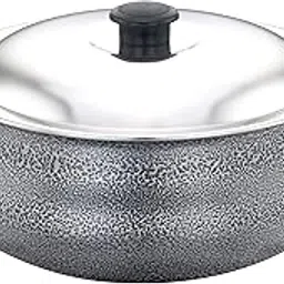 SOWBAGHYA Aluminium Biryani Pot with Lid, 3 Liters (Black) Handi, Patila, Bhagona, Tapeli with LID, Multipurpose Aluminium Cooking Utensil for Kitchen, Dishwasher Safe, Metal Spoon Friendly, Non-Stick-picture-16