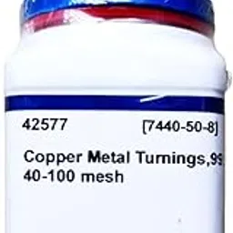 SRL Copper Metal Turnings, 99.5%, 40-100 mesh, 100GM, CAS : 7440-50-8,Atomic Formula: Cu, Atomic Weight : 63.55, Storage: Room Temperature, Shelf Life: 60 Months for laboratory and industrial use-picture-27