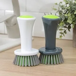 KWEL Wash Basin Cleaning Plastic Brush with Medium Scrubber, Handy Brush for Multipurpose Dirt Cleaning (Pack of 2)-picture-54