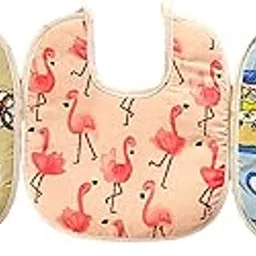 Hooper® Assorted Multicolor Cotton Print Bibs for Baby, Age 0-24 Months - Newborn Infant Toddler, Washable, Soft Absorbent Drool Bibs, Baby Care-picture-11