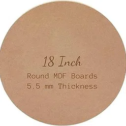 Haoser Pack of 4 MDF Round Boards – 18 Inch Unfinished Wood Circles for Art & Craft | Resin Art, Mandala, Lippan, Wall Hanging, Clock Base, Painting-image-26