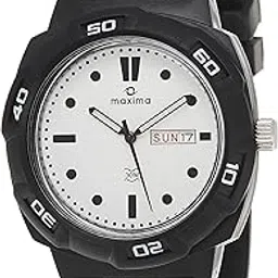 maxima Aqua-Sport Day-Date White Dial Men -27814PPGW image 1