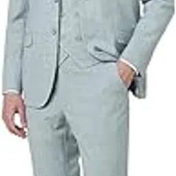 Men's Polyester Blend Three Piece Suit-Dress Set-image-25