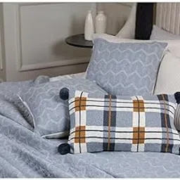 Hedge Silver Double Bed Cover-picture-23