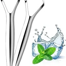 STAREWA Tongue Cleaner for Men and Women, Adults Pure Stainless Steel Tongue Cleaner for fresh breath improved Taste Sense & Bacteria Removal (Pack of 1) image 1