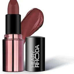Hilary Rhoda Creamy Touch Lipstick | Infused with Olive Oil, Shea Butter & Vitamin E | Highly Pigmented & Creamy Texture | Long Lasting & Keeps Lips Moisturising - 4g (Red Wine - Shade 12) image 1
