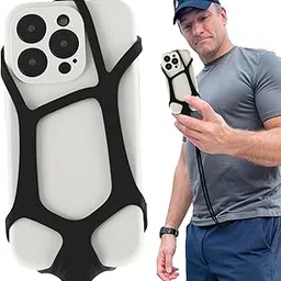 AccuPrints Sumiko Universal Phone Lanyard Holder & Nylon Rope, Silicone Crossbody Neck Strap Travel Essentials,Adjustable Anti-Theft Phone Lanyard for iPhone Compatible with Most Smartphones-Black-image-95