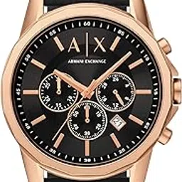 armani exchange Black Quartz Rubber Watch AX1769-picture-40