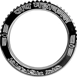 m men style Men’s Black & Gold Jai Mahakal Kada – Stainless Steel Shiv Bhakt Bracelet with Trishul Symbols (Mahadev Kada) For Men Boys Friends Black And Silver SKa2025190-picture-34