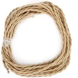 Set of 2 Electrical Cable, Vintage Hemp Rope Electrical Cord, Twisted Pair Easy Use for Chandelier Light Study Rooms Hallways Living Rooms 10 Meters-picture-33