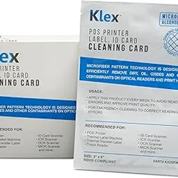 Klex Micorfiber POS Label Thermal Printer Cleaning Card 3 x 6 IPA-Free 25 Cards-picture-31