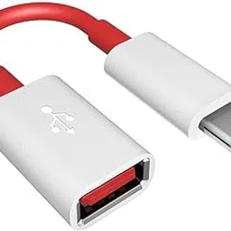 New 1 Plus USB 3.0 to Type-C OTG Cable Male-Female Adapter Compatible with All C Type Supported Mobile Smartphone and Other Devices (White & Red)-picture-54