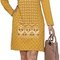 just love Women's Cotton Printed Round Neck Full Sleeve Long Top T-Shirts::Round Neck kurty-picture-39