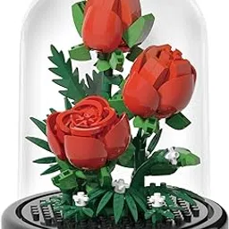Flowers for Lego, Rose Set for Lego, Building Blocks and Toys for Legos, Artificial DIY Simulation Plant Series Building Set Gift Creative Model Kit Home Office Decor from The Botanical-picture-33