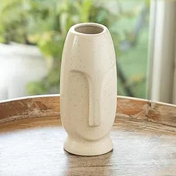 ExclusiveLane 'Calm Face' Decorative Ceramic Flower Vase for Living Room Ceramic Vase for Home Decor Side Table Show Case Flower Vases Showpiece Gifts (23.3 Cm, Handglazed Studio Pottery)-picture-25