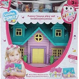 PoPo Toys Cute Doll House and Fashion Accessories Set for Girls | Doll House for Girls (Multicolor)-picture-17