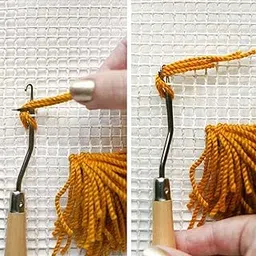 MERISHOPP Yarn Cutter DIY Making Latch Hook Embroidery Crafting Tool Cutter Latch Hook Crafts | Needlecrafts & Yarn | Rug Making | Latch Hooking | Latch Hooking Kits-image-49