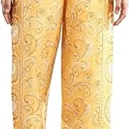 aurelia Women High Rise Printed Strechable Palazzo Slim Fit Pants | Ankle Length Palazzo Slim Fit Pants-picture-20