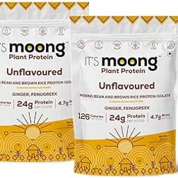 IT’S Moong Vegan Protein Powder | 24g Plant Protein with Moong & Brown Rice Isolate | Gluten-Free, Easy to Digest | Unflavoured | Pack of 2 (500g Each)-picture-31