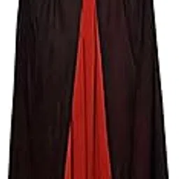 Kaku Fancy Dresses Polyester Black And Red Reversible Vampire Dracula Cape For Kids | Halloween Vampire Cloak For Kids - 10-12 Years-picture-12