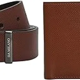 da milano Premium Gift Set for Men - Leather Wallet & Belt Combo - Brown (GS-0001-54-OL)-picture-21