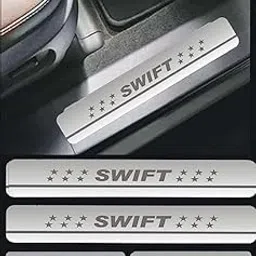 JM AUTO Swift Sill Plate/Door Foot Step in Stainless Steel.(Set of 4 Pcs)-picture-19