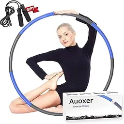 Auoxer Fitness Exercise Weighted Hoola Hoop, Lose Weight Fast by Fun Way to Workout, Fat Burning Healthy Model Sports Life, Detachable and Size Adjustable Design-picture-32