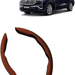 KINGSWAY® Premium PU Leatherette Tan Steering Wheel Grip Cover Compatible with Toyota Innova Hycross (Year 2023 Onwards) - Universal Use Stylish and Non-Slip Car Interior Accessories, Set of 2 Pieces-picture-26