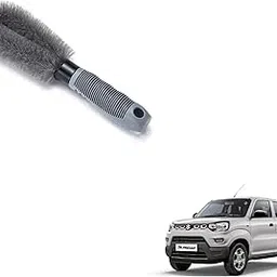 Kozdiko Car Alloy Wheel Brush Hub Clean Wash Useful Rim Brush for Maruti Suzuki S-Presso-picture-44
