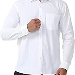 Men's Pure Khadi Cotton Regular Full Sleeves Solid Casual Shirt-picture-36