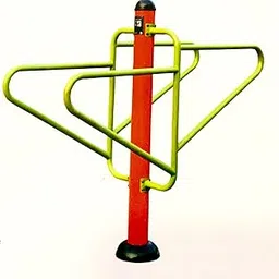 Outdoor Fitness Exercise Station, Yellow and Red Metal Bar Stand, Multi-Level Horizontal Training Equipment for Public Parks-picture-45