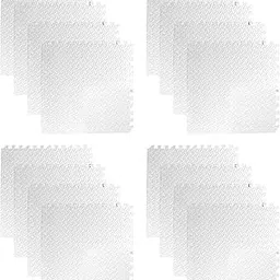 JAZZY PEARLS® 16Pcs Puzzle Exercise Mat Interlocking Tiles for Home Gym Equipment Exercise 30 cmx30 cmx1.0 cm-Sporting Goods-Fitness, Running & Yoga-Fitness Equipment & Gear-Exercise Mats-image-16