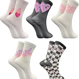 trazo Women's Calf Length Designer Knitted Multicolor, Multi-Purpose Socks | Socks for Women-picture-33