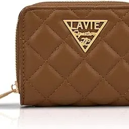 lavie signature Women's Quilt Derby Flap Zip Around Wallet | Gift for Women-picture-21