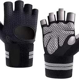 SHOPORA® Workout Gloves Elastic Sports Training Mitts for Riding Weightlifting Indoor L | Cycling | Cycling Clothing | Gloves-picture-17