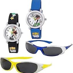 sba prime Unisex Child Goggle Sunglasses With Watch (Pack of 2 Sunglasses & 2 Watches)-picture-41