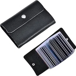 OFIXO Black Leather Unisex Card Holder (OFX_Black_999)-picture-11