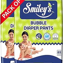 Smiley's Bubble Soft Baby Diaper Pants | XL | 12-18Kg | 100 Pieces | Up to 12 Hours Protection, Prevents Leakage-picture-15