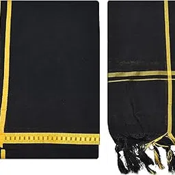tuni mani Men's Polycotton Temple Wear Dhoti with Angavastharam Towel-picture-30
