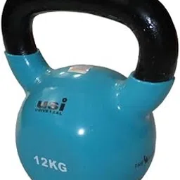 USI UNIVERSAL Kettlebell, Kettlebell For Fitness, 8Kg Kettlebell For Home Gym, DKB8 Dipped Kettlebell With Solid Metal Construction, Made Of Cast Iron & Vinyl Coated-picture-29