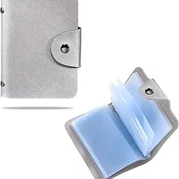24slots Card Holder with Double-Sided Slots Wallet for Cards, ATM Card Holder, Debit Card Holder, Credit Cards Holder for Men/Women/Unisex (Silver) (MFP1084)-image-12