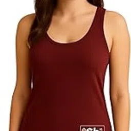 shyam hosiery Women's Camisole Tank Top, Super Combed Cotton Rib Fabric Slim Fit Vest Racerback Sando Camis for Women,Girls image 1
