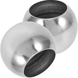 ifundom 2pcs Stainless Steel Mirror Polished Sphere Reflective Hollow Gazing Globe Ornaments for Garden and Patio Decoration Contemporary Outdoor Decor-image-33