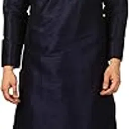 royal kurta Men's Cotton Silk Dhoti Kurta (White)-picture-28