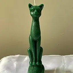 Generic Cat Candle Wicca Spell/Birthday/Ritual Candle | White, Unscented, Large Size, Classic Style-picture-23