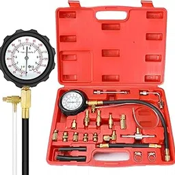 uptodateproducts Fuel Pressure Gauge Auto Diagnostics Tools for Fuel Injection Pump Tester 0~140psi 0~10bar Quick Coupling-image-33