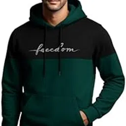 QUTUN Color Block Printed Hoodie for Men|| Sweatshirt Regular Fit-picture-53