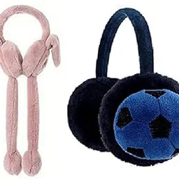 fy lane Winter Outdoor Wear Adjustable Size Ear Muffs football Print/Warmer for Kids, Girls and Women, Ideal Head Pack 2-picture-13